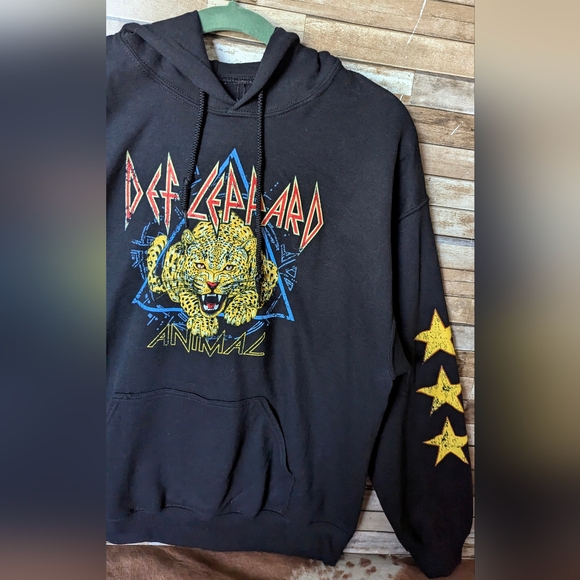 New Def Leppard Black Heavy Sweatshirt - Picture 8 of 14